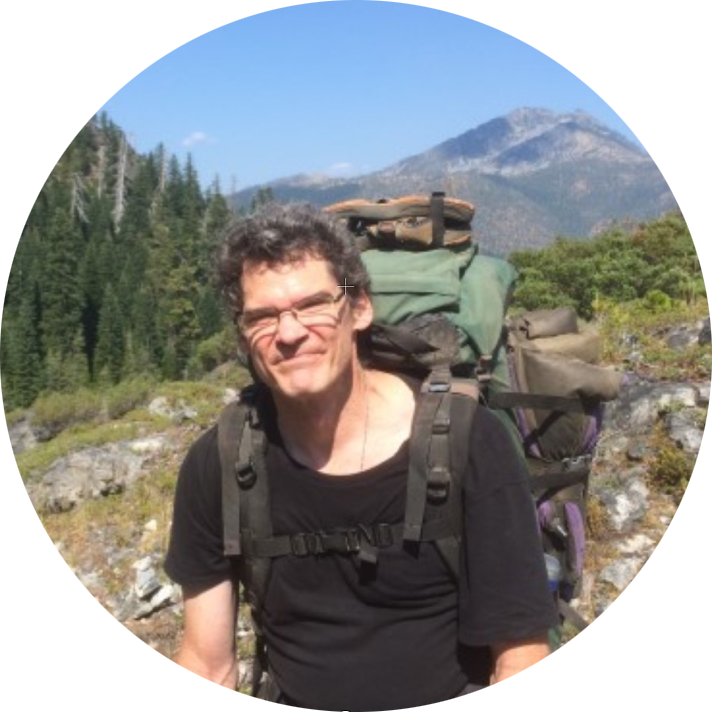 owner/founder on a backpacking trip